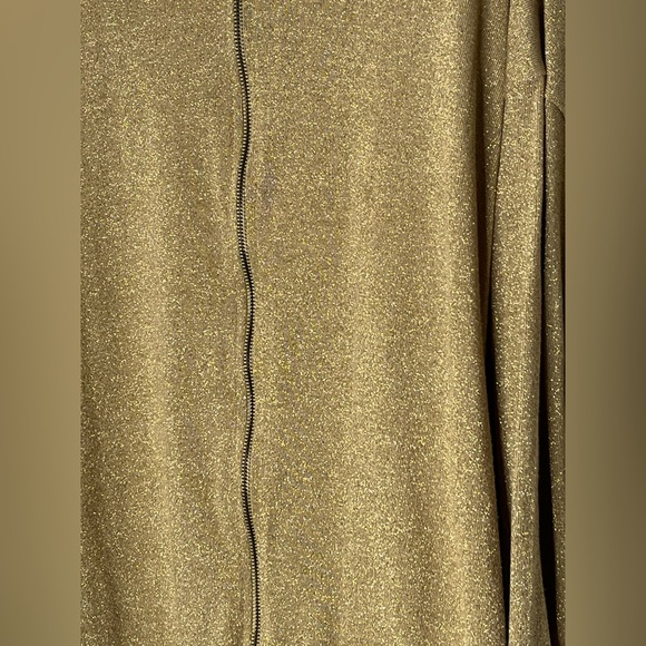 Bob Mackie Gold Glitter Track Suit - Picture 3 of 5
